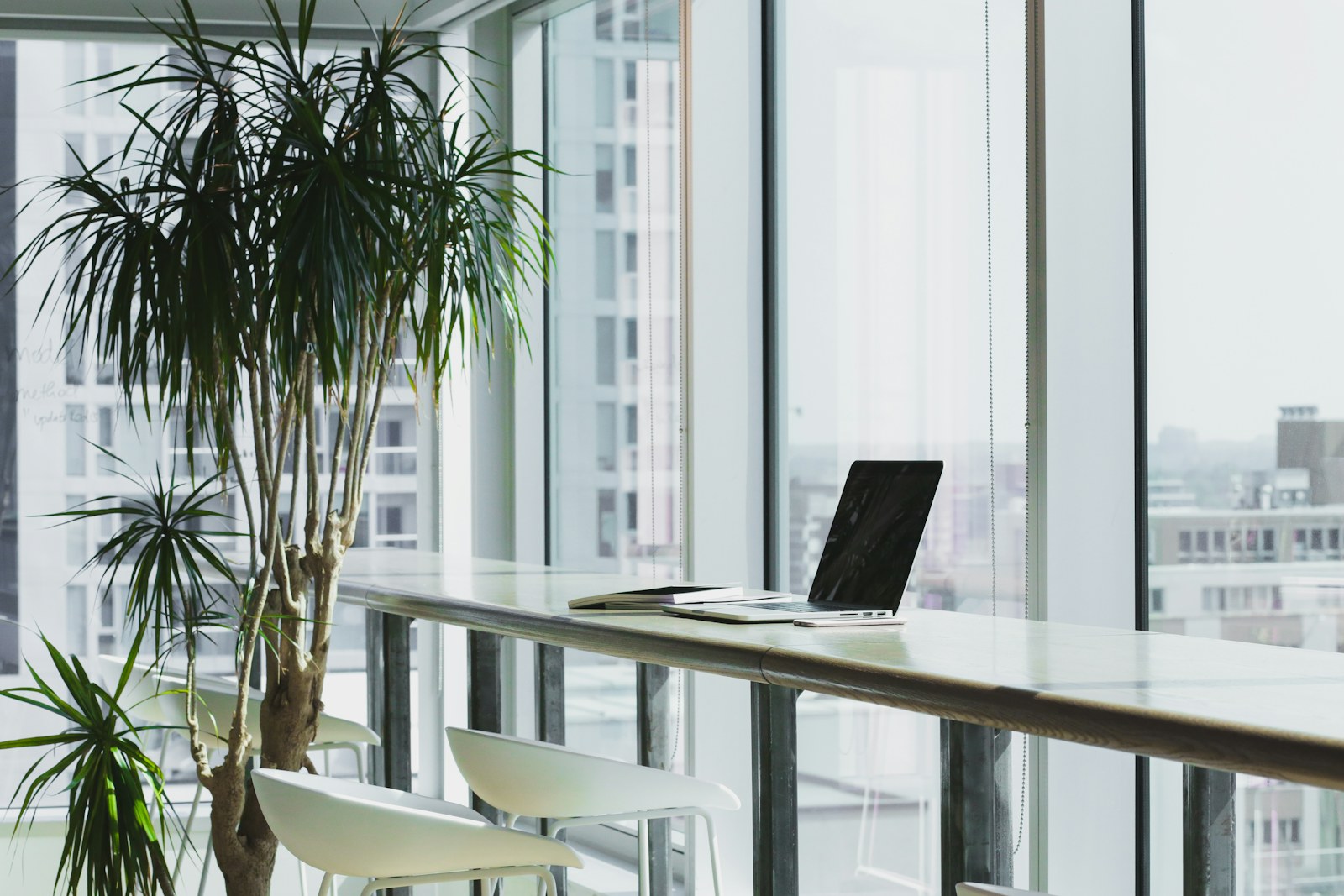 Professional working in a bright modern office